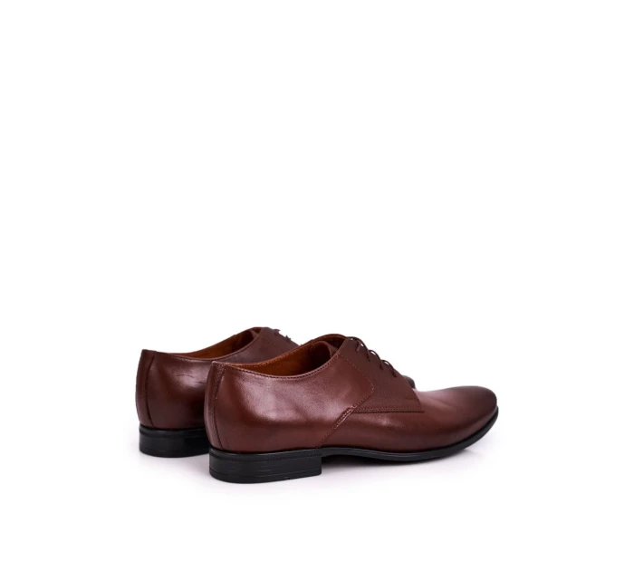 Męskie Skórzane Mokasyny BEDNAREK Brązowe