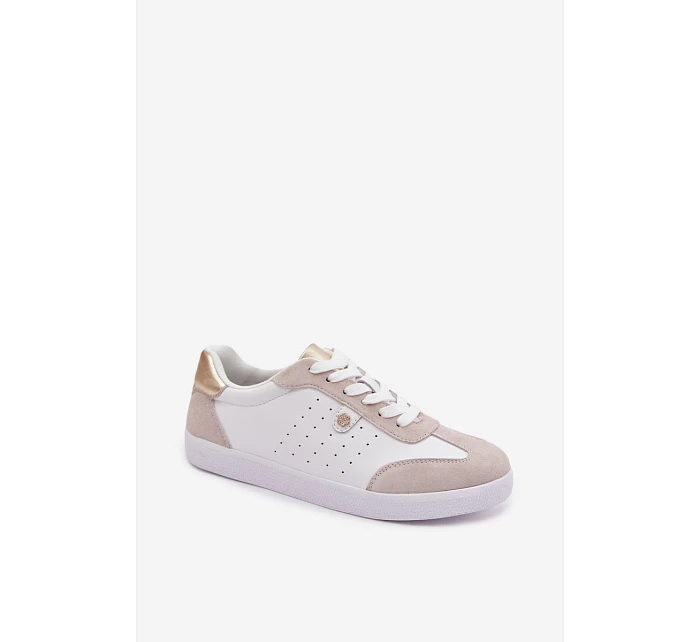 Dámské tenisky z pravé kůže LR61-7091 Bílé