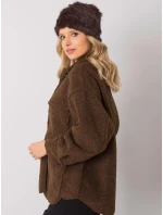 Dámská čepice AT CZ model 16738335 tmavě hnědá - FPrice Dámská čepice AT CZ model 16738335 tmavě hnědá - FPrice