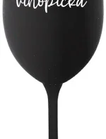 VÍNOPIČKA - čierny pohár na víno 350 ml