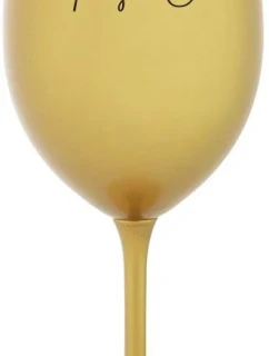 PAUSE - zlatý pohár na víno 350 ml
