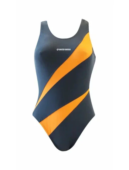 Dámské jednodílné plavky 729 tmavě šedá s model 18517219 - Sesto Senso