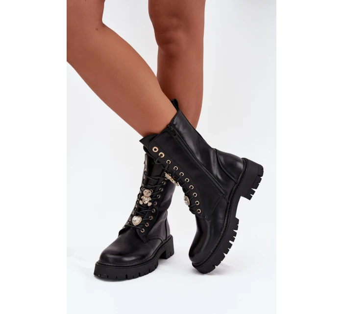 Šnurovanie vyšší model 217721 Krok vo veľkom štýle