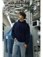 Fruit of the Loom Iconic Premium Hooded Sweat Mikina s kapucňou z hrubej bavlny 16.2284 light graphite
