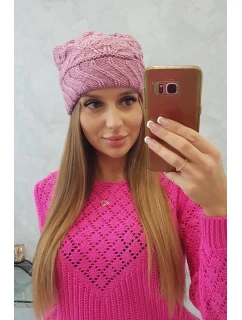 Dámska čiapka Dagmara K332 tmavo ružová