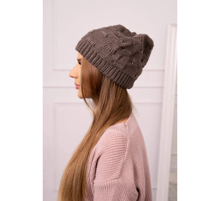Dámska čiapka Nastia K373 mocca Dámska čiapka Nastia K373 mocca