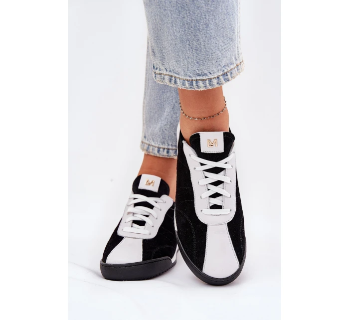 Dámské Kožené Sportovní Boty model 21690049 Černé - Laura Messi