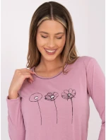 Piżama DU PI FP model 21800503 ciemny różowy - FPrice Piżama DU PI FP model 21800503 ciemny różowy - FPrice