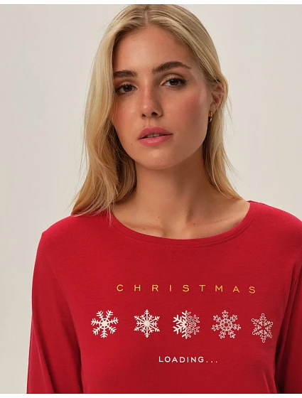 Dámské pyžamo  Červená  model 20468954 - HENDERSON LADIES