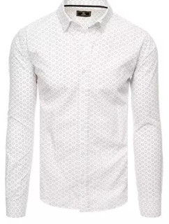 Dstreet DX2437 pánska biela košeľa