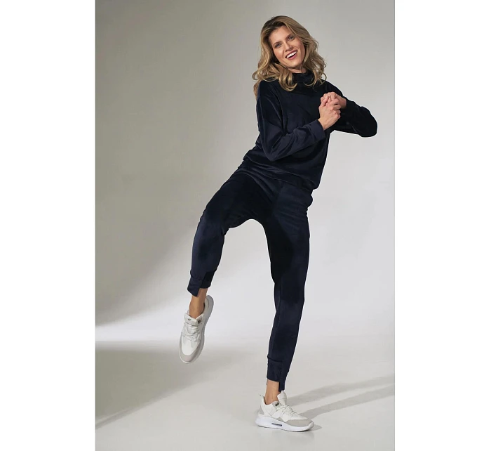 Dámské kalhoty model 22045060 tmavě modré L - Figl Dámské kalhoty model 22045060 tmavě modré L - Figl