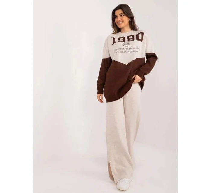 dámský dvoudílný komplet s volným svetrem model 19769932 - Factory Price