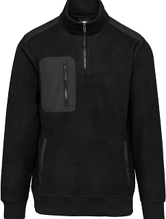 905 Pracovní fleecová mikina s 1/4 zipem model 22514411 black - WK