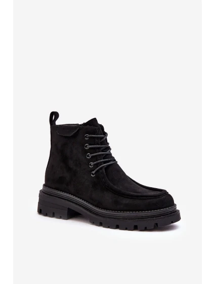 Damskie Botki Trapery Na Suwak Czarne Apolosi Damskie Botki Trapery Na Suwak Czarne Apolosi