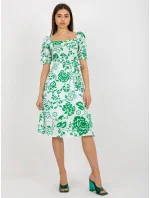 LK SK 508944 šaty.45P biela zelená