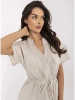 Šaty MI SK 109898.68 béžové Šaty MI SK 109898.68 béžové