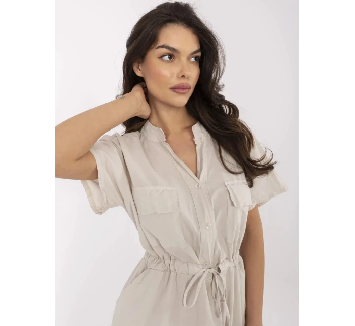 Šaty MI SK 109898.68 béžové Šaty MI SK 109898.68 béžové