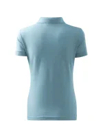 Bavlnené dámske polo tričko sky blue