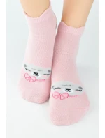 BAVLNENÉ PONOŽKY SO SILIKÓNOM SB009 DIEVČATÁ BAVLNENÉ PONOŽKY SO SILIKÓNOM SB009 DIEVČATÁ