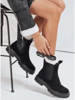 Dámské semišové černé kozačky Dstreet model 21971943 - FashionStreet