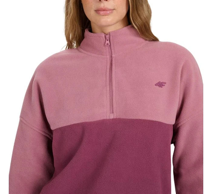 Fleecová mikina s kapucňou 4F W 4FWAW25TFLEF421 53S