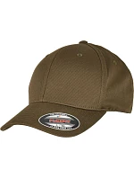 6 panelová kšiltovka z bio bavlny olive model 22537031 - Flexfit 6 panelová kšiltovka z bio bavlny olive model 22537031 - Flexfit
