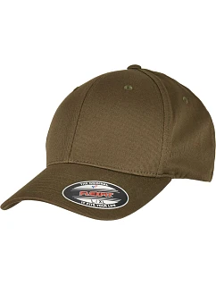 6 panelová kšiltovka z bio bavlny olive model 22537031 - Flexfit