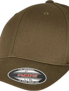 6 panelová kšiltovka z bio bavlny  olive model 22537031 - Flexfit
