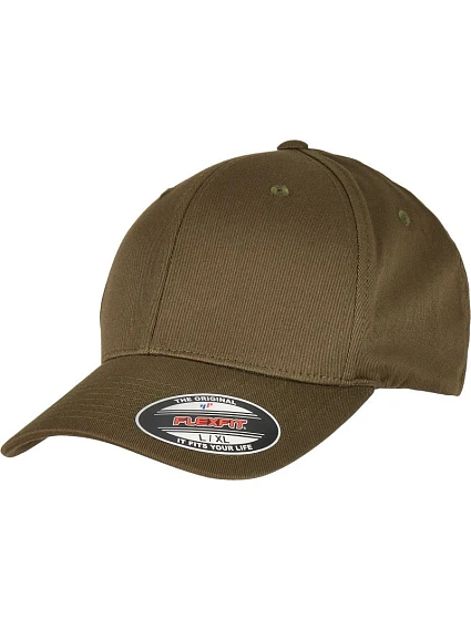 Flexfit 6277OC 6-panelová čiapka z bio bavlny 55.77OC burnt olive