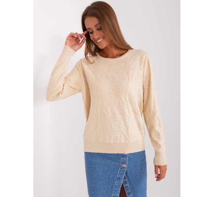 Sweter AT SW 2231.99P jasny beżowy