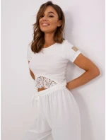 Bluzka TW BZ model 18728130 ecru - FPrice Bluzka TW BZ model 18728130 ecru - FPrice