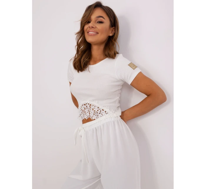 Bluzka TW BZ model 18728130 ecru - FPrice Bluzka TW BZ model 18728130 ecru - FPrice