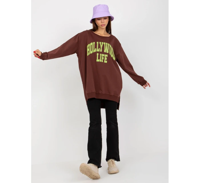 Mikina VI BL 3102.01P tmavo hnedá Mikina VI BL 3102.01P tmavo hnedá