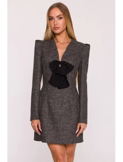 šaty s výstřihem do V černé model 21295846 - Moe šaty s výstřihem do V černé model 21295846 - Moe