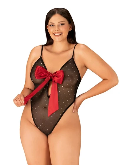 Elegantné body Tiene teddy 2XL/3XL - Obsessive Elegantné body Tiene teddy 2XL/3XL - Obsessive