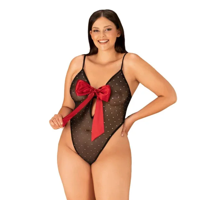 Elegantné body Tiene teddy 2XL/3XL - Obsessive Elegantné body Tiene teddy 2XL/3XL - Obsessive