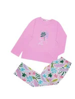 Dámske pyžamo 165/049 ružové s potlačou - Karol