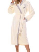 Dámsky župan 2419 Tess cream - L&L Dámsky župan 2419 Tess cream - L&L