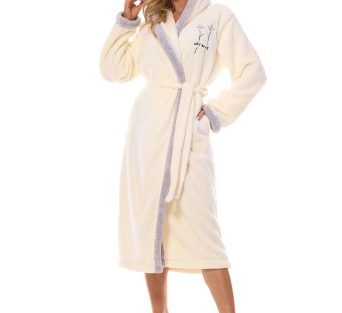 Dámsky župan 2419 Tess cream - L&L Dámsky župan 2419 Tess cream - L&L