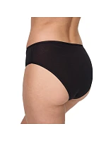 Dámske nohavičky s vysokým strihom 2 ks NUR DIE COTTON MIDISLIP 2x - NUR DIE - čierna