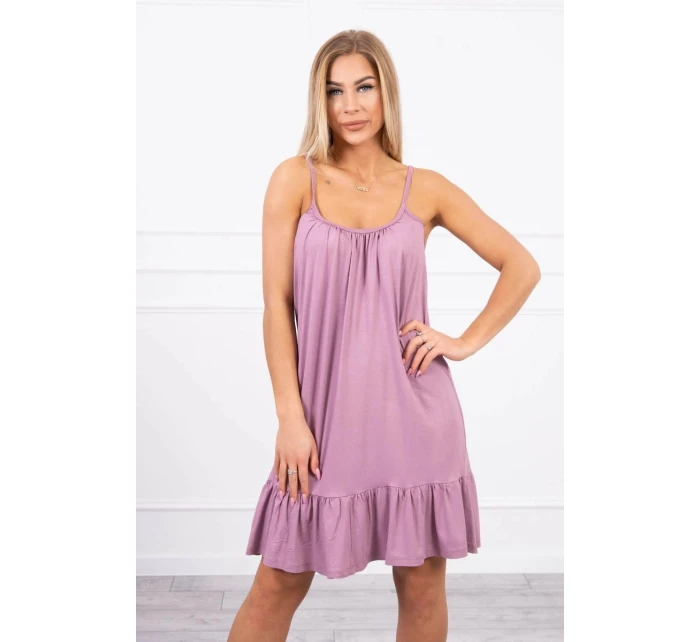 Tenké šaty na ramínka tmavě růžové Tenké šaty na ramínka tmavě růžové