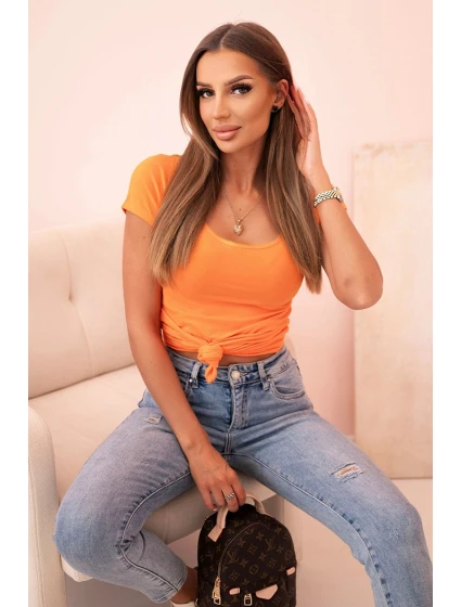 Dámská klasická bavlněná blůza s krátkým rukávem modrá Dámská klasická bavlněná blůza s krátkým rukávem modrá