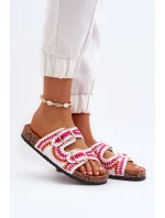 Damskie Klapki Na Korkowej Podeszwie Białe Fannea Damskie Klapki Na Korkowej Podeszwie Białe Fannea