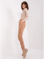 Spodnie dresowe model 19014850 jasny brązowy - FPrice Spodnie dresowe model 19014850 jasny brązowy - FPrice