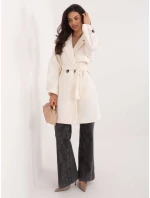 Płaszcz IT PL model 21807977 ecru - FPrice Płaszcz IT PL model 21807977 ecru - FPrice