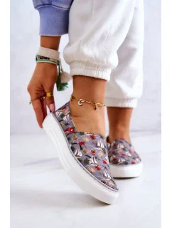 Dámské espadrilky Slip On Big Star - šedivé