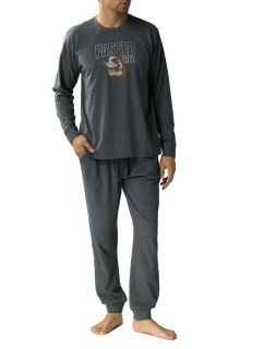 Pánske pyžamo 376 sivé - Atlantic