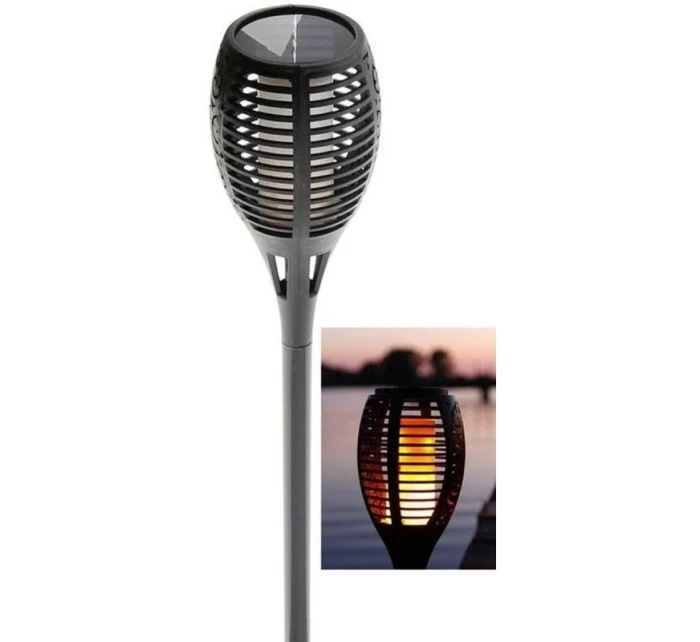 SOLÁRNA LAMPA TANCUJÚCE PLAMENE 10X10X79CM 36 LED