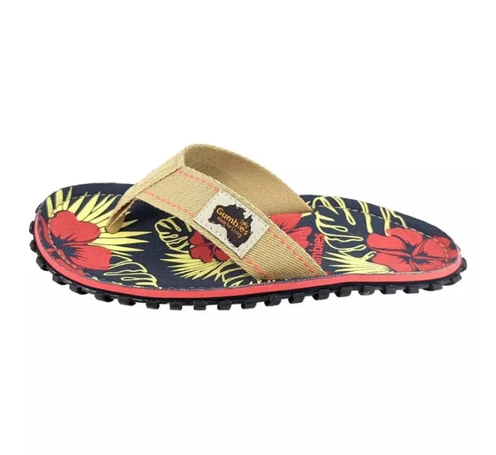 Šľapky Gumbies Islander Denim Hibiscus GU-FFISL109