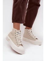 Dámské tenisky Na platformě model 21714392 ISLA WOMEN MID Béžové - Lee